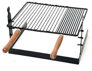 Griglia in ferro battuto regolabile in altezza 50 × 40 × 32 cm