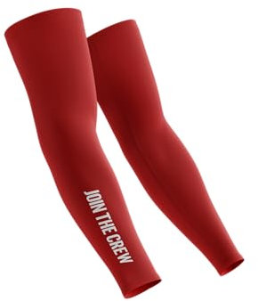 ninesquared Manicotto Arm Sleeve Pallavolo Unisex – Taglia S/M – Colore Rosso – Elasticizzato e Traspirante – 1 Coppia