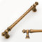 Amerdeco 6 Pack Antique Brass Cabinet Pulls 160mm Hole Center Cabinet Hardware Kitchen Cabinet Handles for Bathroom Drawer Pulls Dresser Pulls AM022