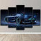 FatAco 5 Paneele Leinwand mit Rahmen Koenigseg Jesko Super Car Racing Bild Kunstdruck Leinwand Gemälde Wandmalerei Home Office Wohnzimmer Schlafzimmer Dekoration Ready to Hang