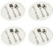 Wichtel Zubehör, Dolls House Accessoires, Miniatur Tabellengeschirr Mini Teller Gabeln Löffel Besteck Set Dollhouse Kitchen Zubehör 4sets