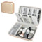 Boobowl Hard Travel Case for Hair Clippers, Hair Cutting Barber Supplies Organizer Bag, Trimmer Storage Holder for Ufree/for Wahl/for Andis Men Razor Guard Grooming Kits -Gold