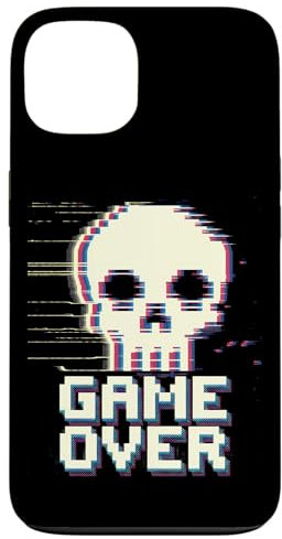 Hülle für iPhone 13 Game Over Pixel Art Skull - Retro-Gamer