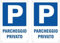 Kippen 9104 - Cartello Segnaletico in PVC - PARCHEGGIO PRIVATO (Confezione da 2)