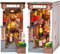 ROBOTIME Book Nook Maison Miniature à Construire avec Lampe, Booknook DIY Miniature House Diorama Décoration de Bibliothèque Cadeau de Vacances (Sakura Wine Alley)