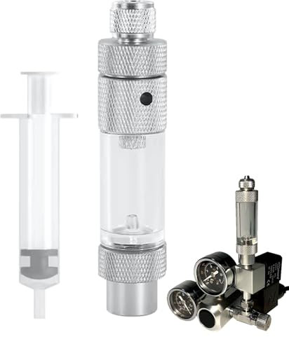 Aquarium CO2 -Blasenzähler - Pflanztank CO2 -System, Einzelkopf -Aquarium -CO2 -Blasenregler | Easy Water Refill Aquarium CO2-Additionssystem mit Nicht-Rückgangsfunktion für Fischtank
