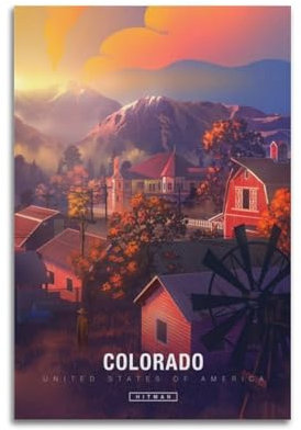 GFXEZZLH Hitman-Spiel-Poster, dekoratives Gemälde, Leinwand, Wandposter und Kunstdruck, moderne Familienschlafzimmer-Dekoration, Poster, 40 x 60 cm