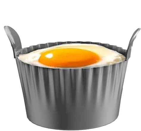 Pocheuse à œufs – Moules créatifs en silicone souple – Coquetiers portables et sûrs pour œufs pochés pour gâteaux, puddings, œufs à la coque, petites pizzas