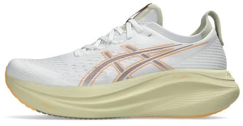 ASICS Gel-Nimbus 27 Laufschuhe Neutralschuh Herren weiß - White/Fawn 42,5