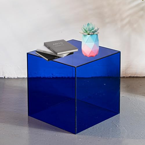Generic Acryl Beistelltisch, 30cm, Blau, Acryl-Glas, Wohnzimmer, Schlafzimmer, Arbeitszimmer uvm.