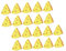 KICHOUSE Miniature Food Accessories 20pcs Cheese Models for Dollhouse Kitchen Realistic Plastic Cheese for Collectibles