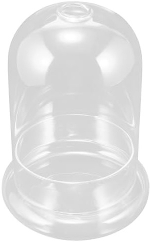 Angoily Dôme en Verre Transparent 15X20Cm avec Trou 25Cm Porte-Fleurs en Verre pour Décoration Créative Terrarium pour Plantes Aériennes pour Bureau et Loisirs Créatifs