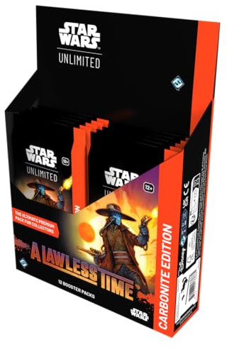 Asmodee, Star Wars: Unlimited Trading Card Game – A Lawless Time | Carbonite Booster Display mit 12 Boostern, TCG für Kinder und Erwachsene, Alter 12+, 2+ Spieler, 20 Minuten, Englisch