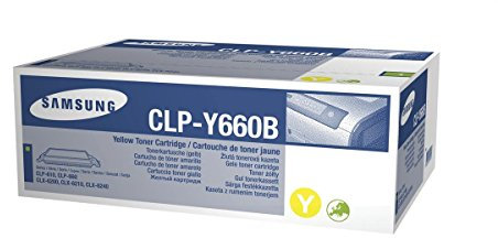 Samsung CLP-Y660B/ELS Original Toner (Hohe Reichweite, Kompatibel mit: CLP-610/CLP-660/CLX-6200/6210/6240 Series) gelb