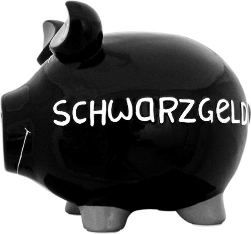 No Name (foreign brand) Sparschwein ''Schwarzgeld'' - Monsterschwein von KCG - Höhe ca. 25cm
