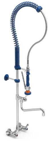 Lioninox Robinet douchette Mural 2 eaux 1/4 Tour 450x1335x1/2 mm