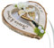 coeur bague porte-bague pour alliances avec nom mariage