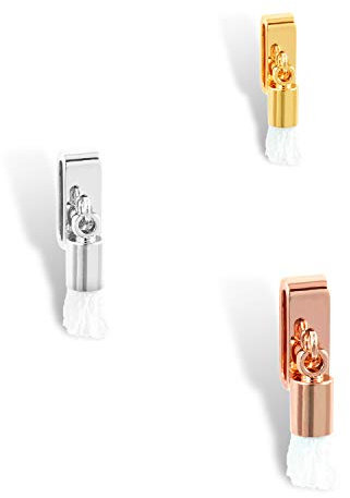 THIORA Charmband Charms | 'Quaste' Anhänger | Tassel Charm | Mesh Armband Charm (Silber)