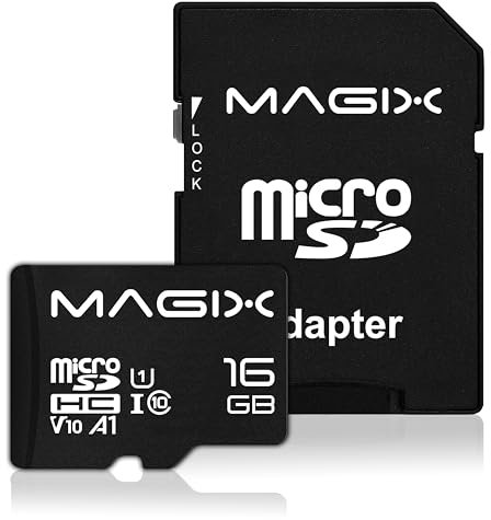 Magix MicroSD Speicherkarte HD Series Klasse10 V10 + SD Adapter bis zu 80 MB/s (16GB)