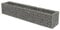vidaXL Lit Surélevé à Gabion Acier Galvanisé 270x50x50 cm Jardinière Jardin