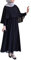 Lazzboy Vintage Women Abaya Long Maxi DRE Arab Jilbab Muslim Robe Islamic Kaftan Muslim Kleider, Damen Lange Arabische Muslimische Islamischer Dubai Kleidung(Schwarz,2XL)