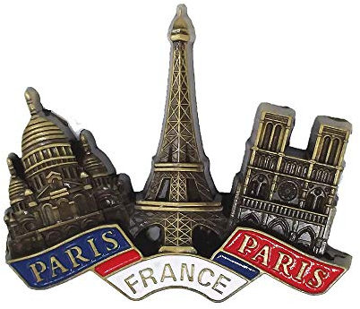 MUYU Magnet Eiffelturm, Basilika des heiligen Herzens, magnetischer Aufkleber Notre Dame de Paris France Kühlschrankmagnet Touristisches Andenken-Geschenk