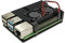 Unistorm Raspberry Pi 4 Model B Aluminum Case with Dual Cooling Fan Metal Shell Black Box for RPI 4B (With Dual fan)