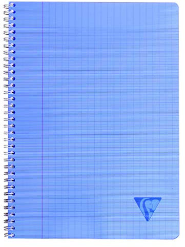 Clairefontaine 328715C - Packung mit 10 Doppelspiralbücher Linicolor Fresh 17x22cm, 50 Blatt 90g, französische Lineatur, farbig sortiert, 1 Pack