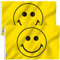 Anley 2er Pack Fly Breeze 3x5 Fuß gelbe happy face-Flagge - Lebendige Farbe und UV-Lichtechtheit - Leinwandkopf und doppelt genäht - Happy Face Flags Polyester mit Messingösen 3 x 5 Ft