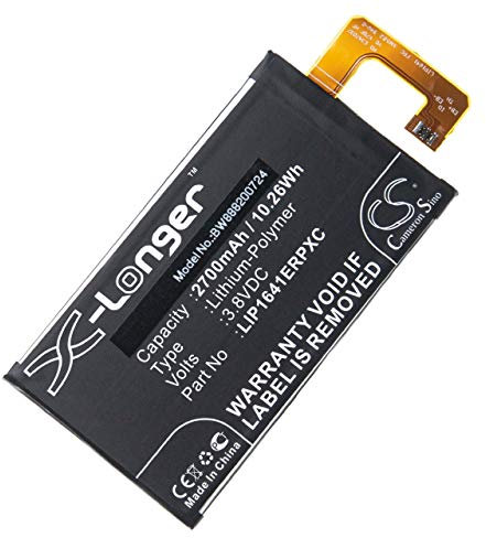 vhbw 1x Batterie Compatible avec Sony Xperia XA1 Ultra, XA1 Ultra Dual TD-LTE téléphone Portable (2700mAh, 3,8V, Li-polymère)