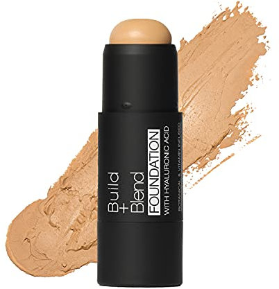 Palladio BUILD + BLEND Foundation Stick, Kontur-Stick für das Gesicht, professionelles Make-up für den perfekten Look, 0,25 Unzen, Golden Honey