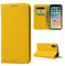Copmob Phone Case iPhone X/XS,Flip Genuine Leather Wallet Case,[4 Slots][Magnetic closure][With Lanyard],Protective Cover Case for iPhone X/XS - Yellow