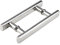 XFSHKJS Duschglas-Türgriff für Badezimmer, Sus304 Edelstahl poliertes Chrom-Finish-Druck- und Zugglas-Türgriff - Türknopf-Ersatz (Size : 145mm)