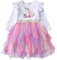 VIKITA Vestitos Bambina Principessa Unicorno Casuale Cotone Abiti LH4785 6T
