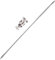 Extension Grip Arm Boom Arm with Grip Heads, 50in /127cm Heavy Duty C Stand Boom Arm Rod Solid Clamp for Light Stand, Softbox, Reflector Panel, Photography Video Studio Lighting, Stainless Steel