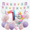 envami® Einhorn Deko 7 Geburtstag I 32 Stk. - Luftballon Helium - Deko 7 Geburtstag Mädchen - Luftballon 7 - Geburtstagsdeko 7 Mädchen - Einhorn Kindergeburtstag - Folienballon 7