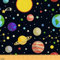 Galaxie Polsterstoff Sonnenplaneten Stoff Meterware Kosmischer Sonnensystem Sternen Dekostoff Bunt Sternenhimmel Konstellations Stoff für Drinnen Draußen Wasserdichter DIY Kunststoff 184 x 150 (HxB)