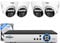 Hiseeu 8 Channel Wired CCTV Camera Security Systems, 4x 5MP Dome Security Cameras,2K Lite H.265+ DVR with 1TB Hard Drive,Color Night Vision, Motion Detection, Remote Access