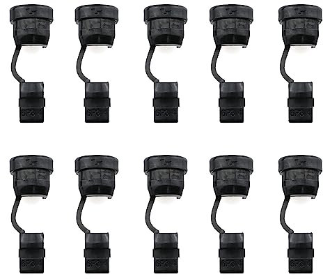 HJGarden 10pcs Wire Cover 6P3-4 Black Round Cable Wire Strain Relief Bush Grommet Strain Relief Bushing Electric Cable Protection Cord Buckle