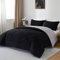 beeweed Bettdecke 240x220 Ganzjahresdecke Wende-Steppdecke 300 GSM 4 Jahreszeiten Bettdecke Duvet 220x240cm Weiche Mikrofaser Schlafdecke mit Kissenbezüge