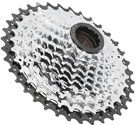 equlup Freewheel, 10 Speed 11-36T Spin Flywheel Bike Rear Hub Freewheel Steel Cassette Freewheel Bicycle Adapter Equipment Parts for Mountain Road Bike