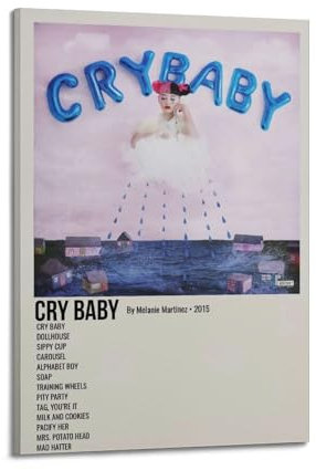 greb Melanie Martinez Album-Poster, Leinwand-Poster, Raumdekoration, ästhetisches Poster, künstlerisches Poster für Schlafzimmer, Wohnzimmer, Wände, 50 x 75 cm, Rahmenstil