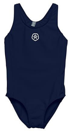 Color Kids COSwimsuit Kinder Mädchen Badeanzug Schwimmanzug Bikini Einteiler mit Label-Detail elastisch Regular fit, Farbe:Dress Blues (772), Größe:110