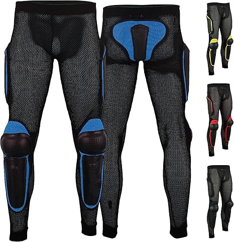 German Wear Schutz-Hosen für Erwachsene, atmungsaktive Stretch-Armor-Ausrüstung für Motorrad, Motocross und Skateboarding