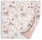 Wickelauflage Wickelunterlage aus Baumwolle 75x72 cm - Weich und waschbar Wickelunterlage für Babys Wickelmatte aus Stoff für Wickeltisch Wickelkommode oder Waschmaschine 75 x 72 Wilde Rose