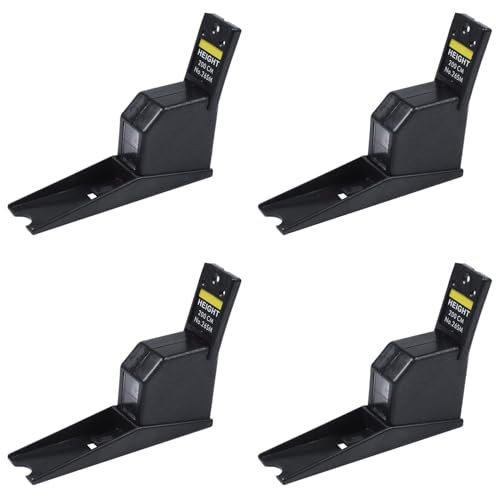 Citywalk 4 Stücke 200Cm Stadiometer Schwarzes An der Wand Befestigtes Höhenmessgerät Wachstum Lineal cm Metrisches Band Maße