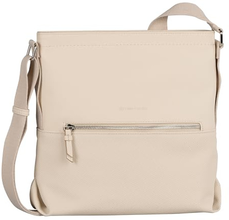 TOM TAILOR Erin Damen Umhängetasche Crossbody Bag Mittelgroß Weiß