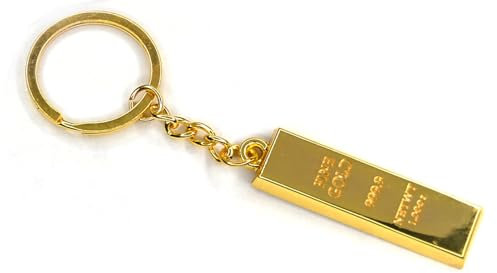 AXLorange Schlüsselanhänger, mini 1KG Barren Gold ca.4,5cm 1 Stück