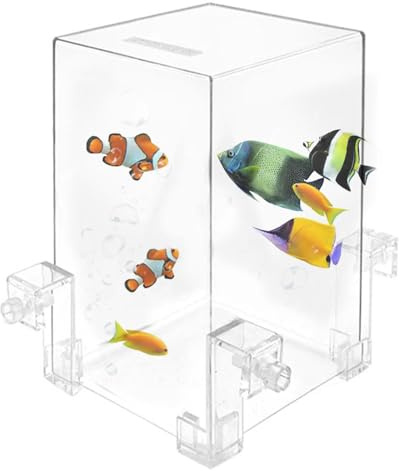 Umgekehrtes Aquarium, Acryl-Vakuum-Aquarium, Fischaufzug-Funktion | Heimdekor-Aquarium mit Unterdruck, automatische Wassernachfüllung, Fischaktivitätsbereich, modernes Aquarium für Fischliebhaber