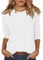 Basic Tops Women Plain White T Shirt 3/4 Sleeve Tops For Women Uk Crew Neck Solid Color Ladies Tops Sale 2025 Summer Plus Size Tops Nice Tops Three Quarter Sleeve Casual Tunic Blouse White T Shirts Xl